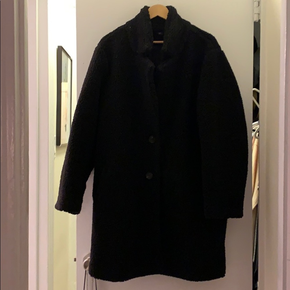 Missguided Plus Teddy Fur Car Coat